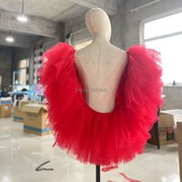 High Quality Tulle Wedding Wraps Ruffles Bridal Shawls Formal Party Women Bride Accessories Off Shoulder Capes
