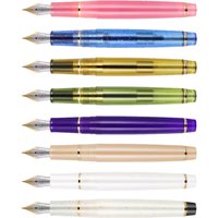 Jinhao 82 Acrylic Fountain Pen Golden clip EF F Nib writing Ink Pens Business Office School Supplies gifts Pen stationery