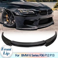 3PCS Front Bumper Lip Spoiler for BMW F06 F12 F13 M6 Base Convertible Coupe 2013-2016 Front Lip Chin Splitter Carbon Fiber/FRP