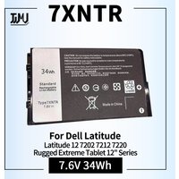 J7HTX 7XNTR-Batterie Robuste pour Ordinateur Portable, Compatible avec Dell Latitude 12, 7202, 7212, 7220, Extrême, Tablette de 12 Pouces, Série 2JT7D, 02JT7D, FH8RW, J82G5, T03H