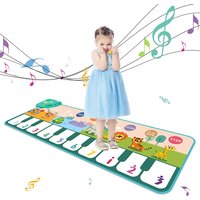 Coolplay tapis de Piano Musical pour enfants en bas âge tapis de danse pour clavier de sol avec 8 sons d'animaux tapis pour bébé jouets éducatifs