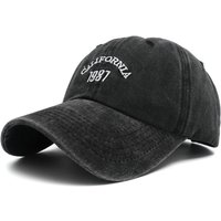 2023 neue Vintage California 1987, bestickte Baseballkappe, Hip Hop, verstellbar, schwarze Baumwolle, Papa-Hüte für Männer, Gorras Hombre Beisbol