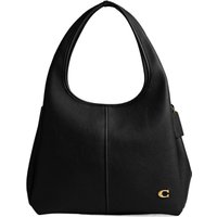 COACH Lana Polished Pebble Leather Handbag, Shoulder Bag Large Women's Black