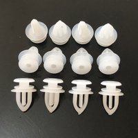 50Pcs Car Tweeter Triangle Wing Mirror Trim Panel Clips Plastic Auto Fastener Rivets For Opel Vauxhall Corsa Astra Ford 7mm hole