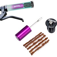 Bicycle Tubeless Tire Fast Repair Kit Mountain Bike Handlebar End Plugs Tires Bar End Hide Tool Tyre Puncture Sealant Stripes