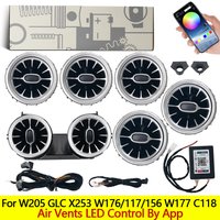 For Mercedes Benz C/A W205 GLC X253 CLA GLA W176 W117 W156 W177 C118 Led Turbine Nozzle Ambient Light Air Vent Lamp App Control image 4