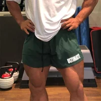 Men Sports Fitness Shorts Male Three Quarter Casual Quick Dry Pants Breathable Elastic Muscle Weight Dog Squat Plus Size M-5XL