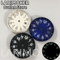 LARIMOKER 33mm White Black Bule dial Green Luminous fit MIYOTA 8215 821A ETA2824 ST2130 PT5000 movement Watch Accessories