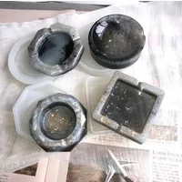 New Silicone Mold Ashtray Resin Mold Heart Square Mold For DIY Resin UV Crystal Epoxy Crafts Crystal Ashtray Home Decoration