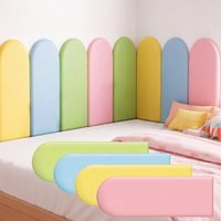 1PC 20x50cm Peel and Stick Headboard 3D Anti Collision Upholstered Wall Panels Self Adhesive Headboard,Large Wall Padding