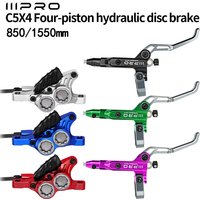 IIIPRO C5X4 Ultralight 4 Piston Bicycle Hydraulic Brake 850/1550mm MTB Brake Cooling Oil Pressure AM DH Road Bike Disc Brake