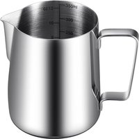 Milk Frothing Pitcher Espresso Steaming Pitcher Stainless Steel Milk Steamer Cup Frother Jug for Espresso Latte Art