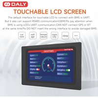 Daly BMS accessory WIFI Bluetooth USB to UART RS485 cable CANBUS Power board Touch LCD screen 3s 4s 10s 13s 14s bms