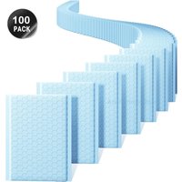 100 Pcs Bubble Mailers Blue Poly Bubble Mailer Self Seal Padded Envelopes Gift Waterproof Packaging Envelope Bags for Shipping