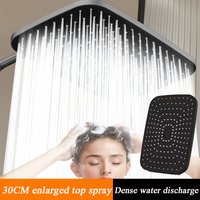 30CM Big Panel Water-saving Top Spray Pressurized Shower Head Large Flow Supercharge Rainfall Shower Head Bathroom Accessories