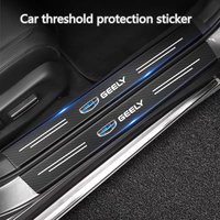 Carbon Fiber Car Sticker Auto Door Trunk Protective Strip For Geely Atlas Coolray Emgrand EC7 EC8 X7 EX7 CK2 CK3 GL GS