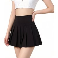 High Waist Women Pleated Skirt Summer Fashion Jk Mini Skirts Korean School Uniform Black Zipper Slim Girls Skirt
