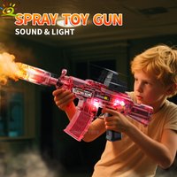 AK Interactive Electric Spray Sound & Light Toy Gun LED Light Vibration Gun Submachine Gun Boy's Toy Birthday Gift