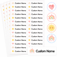 1 Sheet 54Pcs Personalized Name Stickers, Custom Waterproof Name Labels for Bottles, Pens, Lunch Boxes & Everyday Items