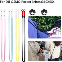For DJI OSMO Pocket 4 3 Crossbody Neck Strap with 1/4 Inch Screw Anti-loss Camera Lanyard for Insta360 X5 X4 Gopro Accessories