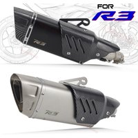 Slip-on for Yamaha R3 R30 MT03 R25 Exhuast Systems Middle Link Pipe Escape M1 Muffler DB Killer Motoecross Accessories Laser Log