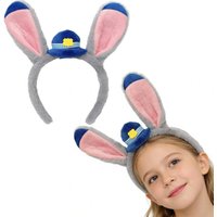Cute Bunny Police Cartoon Performance Headwear Rabbit Ear animal Theme Children's Accessorie Fashion Photo-taking Headband