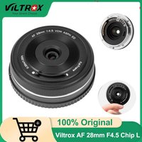 VILTROX 28mm F4.5 L, Pancake Lens for L-Mount, Full Frame Auto Focus Ultra-Thin Wide Angle Lens for Panasonic LUMIX, for Leica
