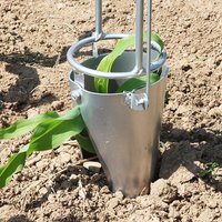 Stainless Steel Seedling Transplanter Handheld Planting Tool Wear-resistant Soil Sampler For Plant and Fruit Tree