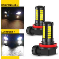 AUXITO 2Pcs H11 H8 H9 H16(JP) LED Fog Lights 6000K White 9005/HB3 9006/HB4 H10 PSX24W H16(EU) 5202 LED Driving Lamp Fanless 12V
