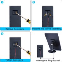 4W 5V Solar Panel Kit Waterproof Solar Power Panel 360° Adjustable Bracket with 9.8FT Charging Cable for Ring Video Doorbell