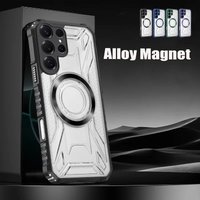 Funda Fashionable Vertical Stripe Magnetic Four-Corner Shockproof Phone Case for Samsung Galaxy S26 S25 S24 S23 Plus Ultra FE
