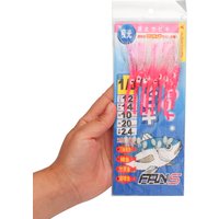 8 Hooks/Bag 1/0# Soft Lure Baits Eel Sabiki Lure Set with Small Fishes Shrimp String Sabiki Rigs For Saltwater Fishing Tackle