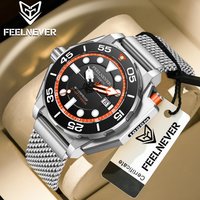 FeelNever Top Brand Luxury Automatic Watch For Men Fashion Business Watch Men Military Waterproof Men's Mechanical Wristwatches image 4