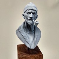 1/9 resin soldier model GK half figure - sailor old man - unassembled and unpainted DIY kit - 703X