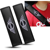 For MINI Cooper JCW WORKS S R55 R56 F55 F56 R57 R58 R59 R60 R50 Car Carbon Fiber Seat Belt Cover Strap Shoulder Protector Pad