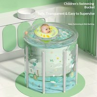 Foldable Thickened Transparent Portable Bath Tub Adult Kids Baby Inflatable Outdoor Home Swimming Pool Collapsible Accesories