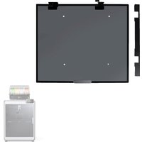 Creality K2 Plus/K2P Front Door Kit Replacement 50% Transparent Black Tempered Glass Panel for 3D Printer (436x514x3.2mm)