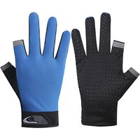 AliExpress ALLOYSEED 1 Pair Fishing Mittens 2 Cut Fingers Sport Cycling Mitten Men Women Breathable Anti-slip Antiskid Fishing Wear for Pesca Fitness