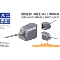 MUYI MODELL G350114 1/350 KRIEGSMARINE 150MM SK/ C28 EINZELKANONE