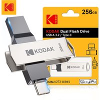 100% Original Kodak K273 Double Nip USB Flash Drive 64GB 128GB High Speed USB3.2 Pen Drive Memory Stick Pendrive Metal OTG Stick