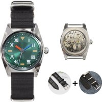 PHANTOM Mens 7120 Hand-Wind Mechanical Watch 36mm Retro Business Timepiece Classic Simple Couple Watch