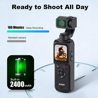 New Fashion 4K Ultra HD Action Camera Vlog Porket Gimbal Camera With 330° Rotating Lens Face Tracking for Outdoors Activities
