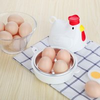 2026 New Compact Egg Boiling Mold Microwave Available Household Breakfast Helper 4 Eggs Capacity Quick Steaming Egg Container
