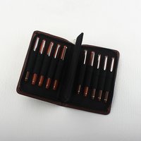 Pencil Case Bag Available for 10 Fountain Pen / Rollerball Pen Holder Storage Bag black Color Waterproof