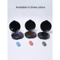 1pcs Fingerprint Fingerprint Ink Pad Mini Black Stamp Ink Pad Notary Supplies Identification Security ID Fingerprint