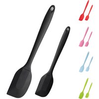 2Pcs Silicone Spatula Set Cake Cream Baking Spatula Heat Resistant Cooking Spatula split type Pastry Scraper Decoration Tool