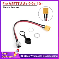 E-Scooter XT60 XT30 3 Pins Charging Port for VSETT 8 8+ 9 9+ 10+ for ZERO 8 9 10 8X 10X 11X for Speedual UniversalSocket Plug