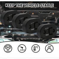 2Pcs Rubber Exhaust Hanger Bracket, 2 Holes Shock Absorbing Muffler Mount for Car Van Truck Exhaust Pipe Hanger