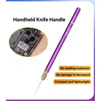 LUBAN S01 Handheld Knife Handle Multi-function Glue Remover Blade for Motherboard Chip Layering CPU IC Edge Glue Scraping Repair