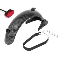 Carbon-Fiber Rear Fenders Taillight Bracket for Segway Ninebot Max G30 E-Scooter Tyre Splash Guard Replacement Accessories Parts